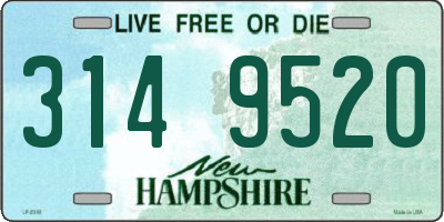 NH license plate 3149520