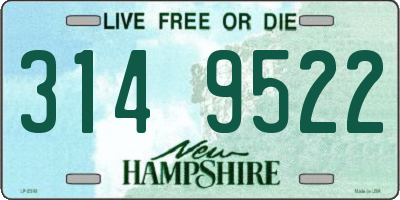 NH license plate 3149522