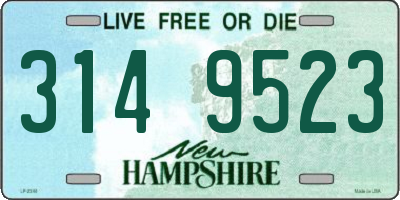 NH license plate 3149523