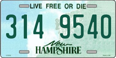 NH license plate 3149540