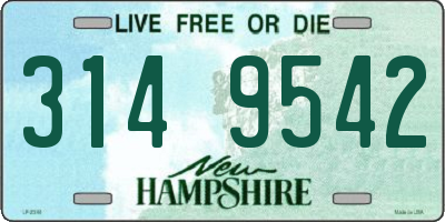 NH license plate 3149542