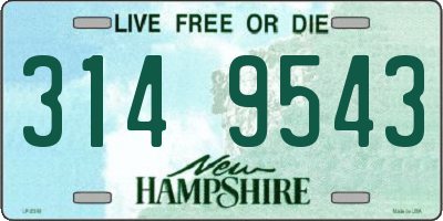 NH license plate 3149543