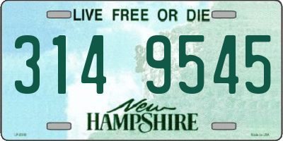 NH license plate 3149545
