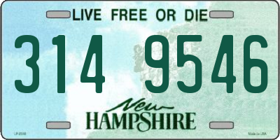 NH license plate 3149546