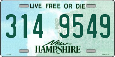 NH license plate 3149549