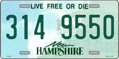 NH license plate 3149550