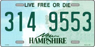 NH license plate 3149553
