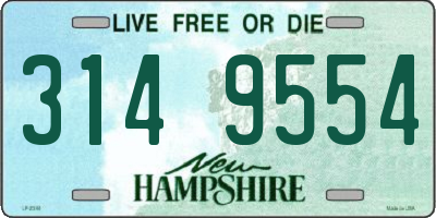 NH license plate 3149554