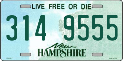 NH license plate 3149555