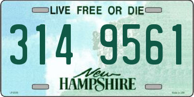 NH license plate 3149561