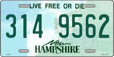NH license plate 3149562