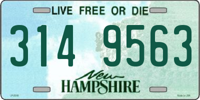 NH license plate 3149563