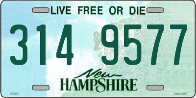 NH license plate 3149577