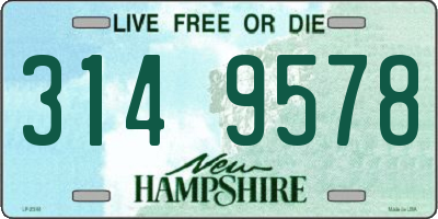 NH license plate 3149578