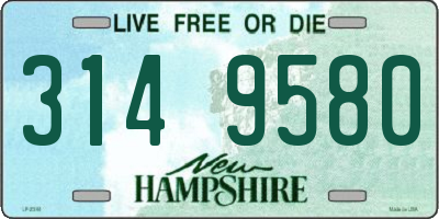 NH license plate 3149580
