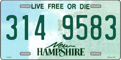 NH license plate 3149583