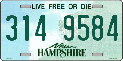 NH license plate 3149584