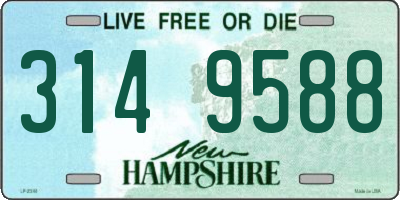 NH license plate 3149588