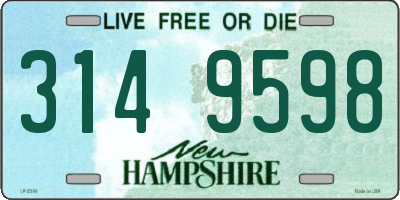NH license plate 3149598