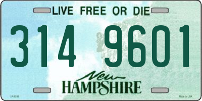 NH license plate 3149601