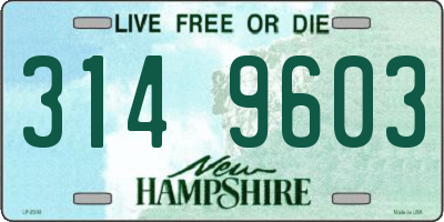NH license plate 3149603