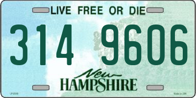 NH license plate 3149606