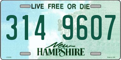 NH license plate 3149607