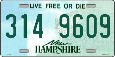 NH license plate 3149609