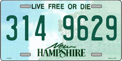 NH license plate 3149629