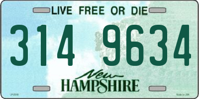 NH license plate 3149634