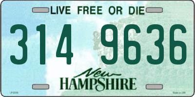 NH license plate 3149636