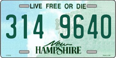 NH license plate 3149640