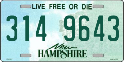 NH license plate 3149643