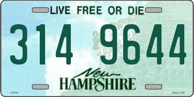 NH license plate 3149644