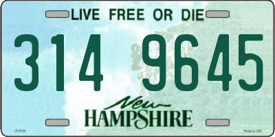 NH license plate 3149645