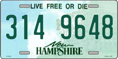 NH license plate 3149648