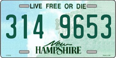 NH license plate 3149653