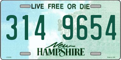 NH license plate 3149654