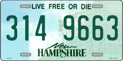 NH license plate 3149663