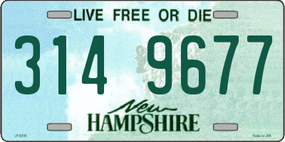 NH license plate 3149677