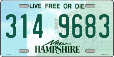 NH license plate 3149683