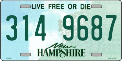 NH license plate 3149687