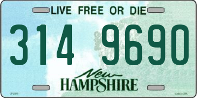 NH license plate 3149690