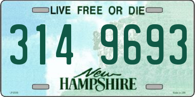 NH license plate 3149693