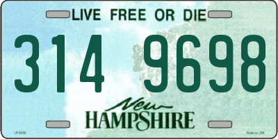 NH license plate 3149698