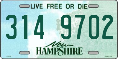 NH license plate 3149702