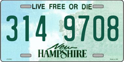 NH license plate 3149708