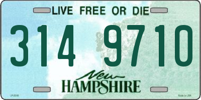 NH license plate 3149710