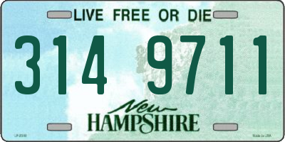NH license plate 3149711