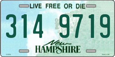 NH license plate 3149719